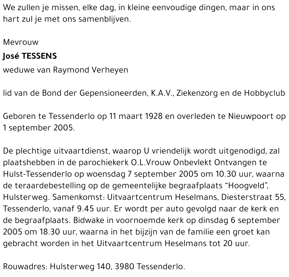 José Tessens