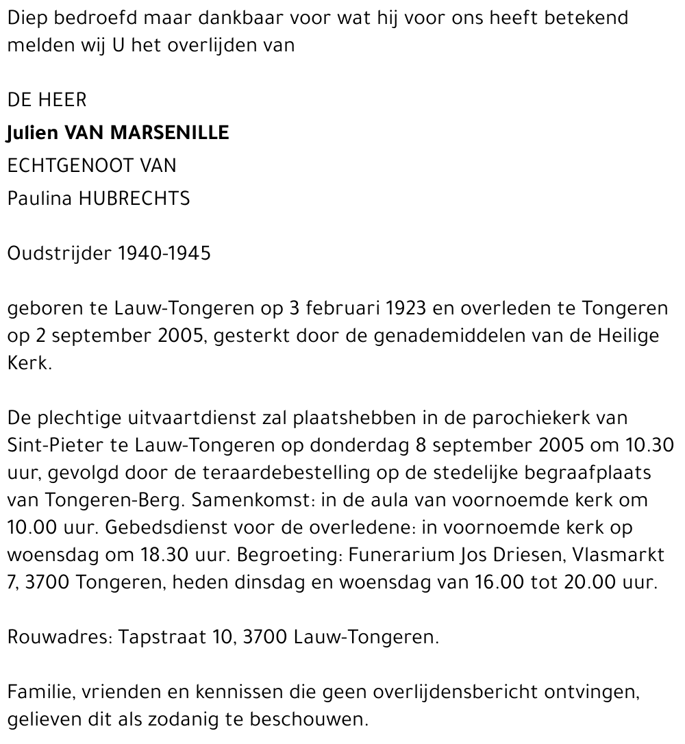 Julien Van Marsenille