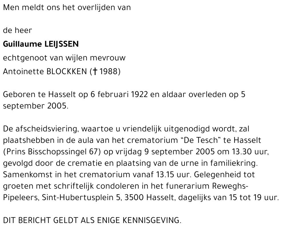 Leijssen Guillaume