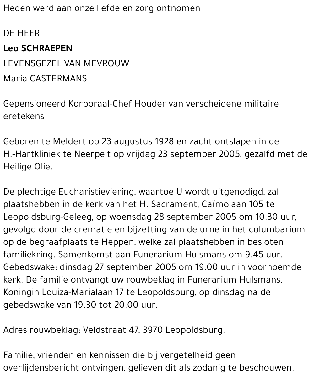 Leo Schraepen