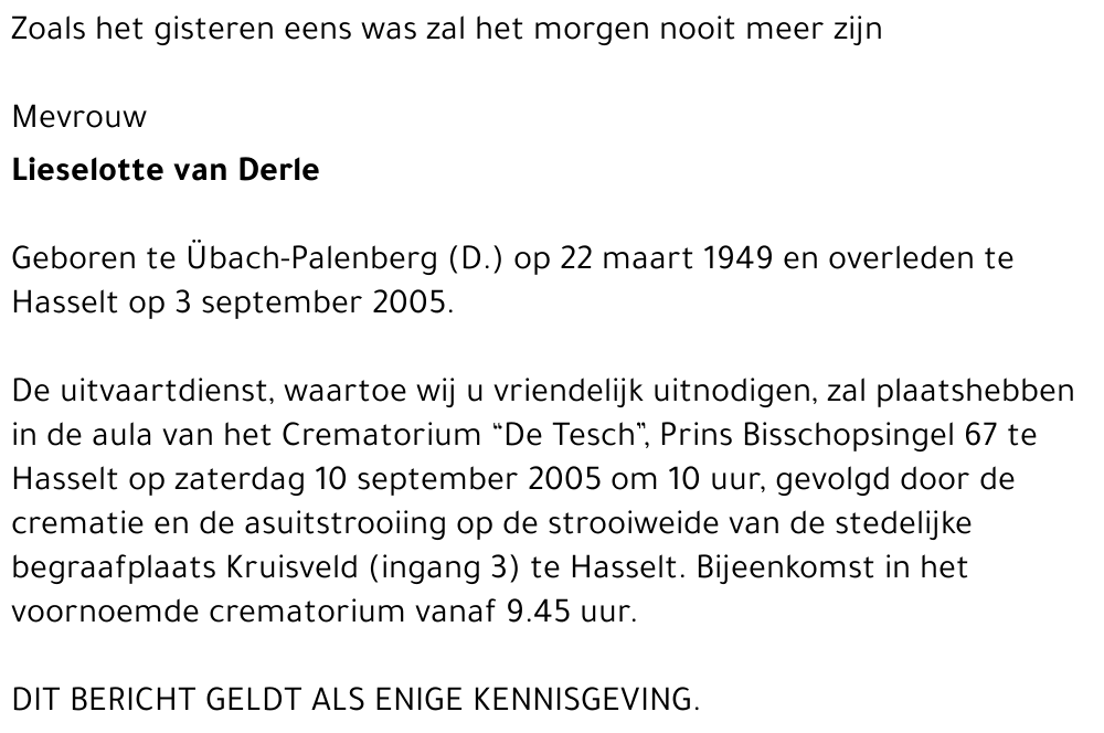 Lieselotte van Derle