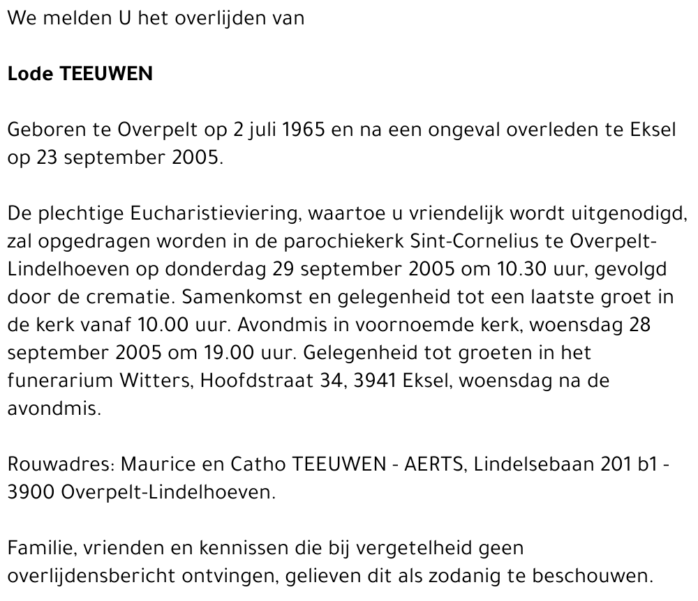 Lode TEEUWEN