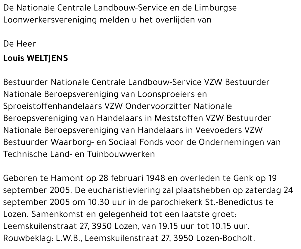 Louis WELTJENS