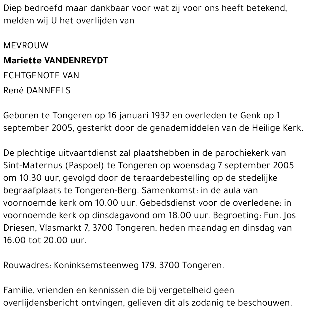 Mariette Vandenreydt
