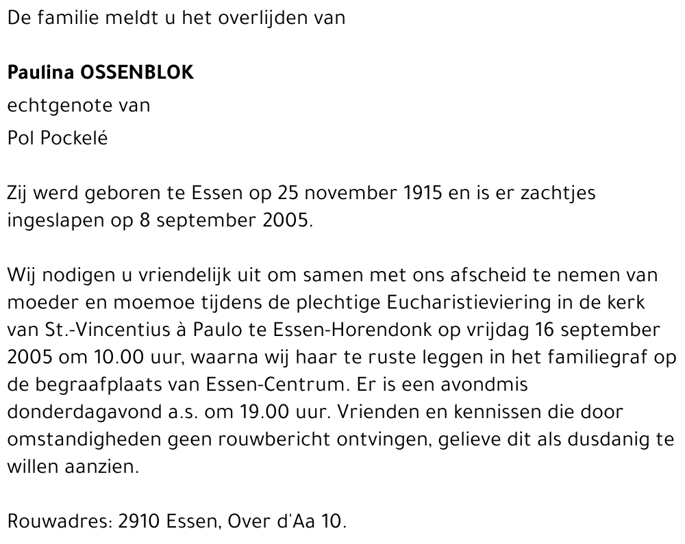PAULINA OSSENBLOK