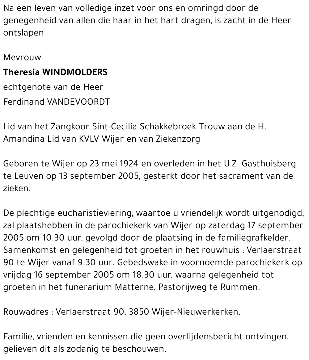 Theresia Windmolders