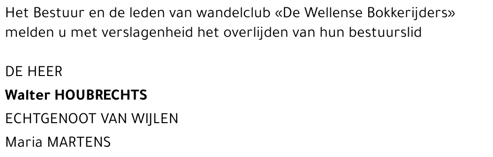 Walter Houbrechts (club)
