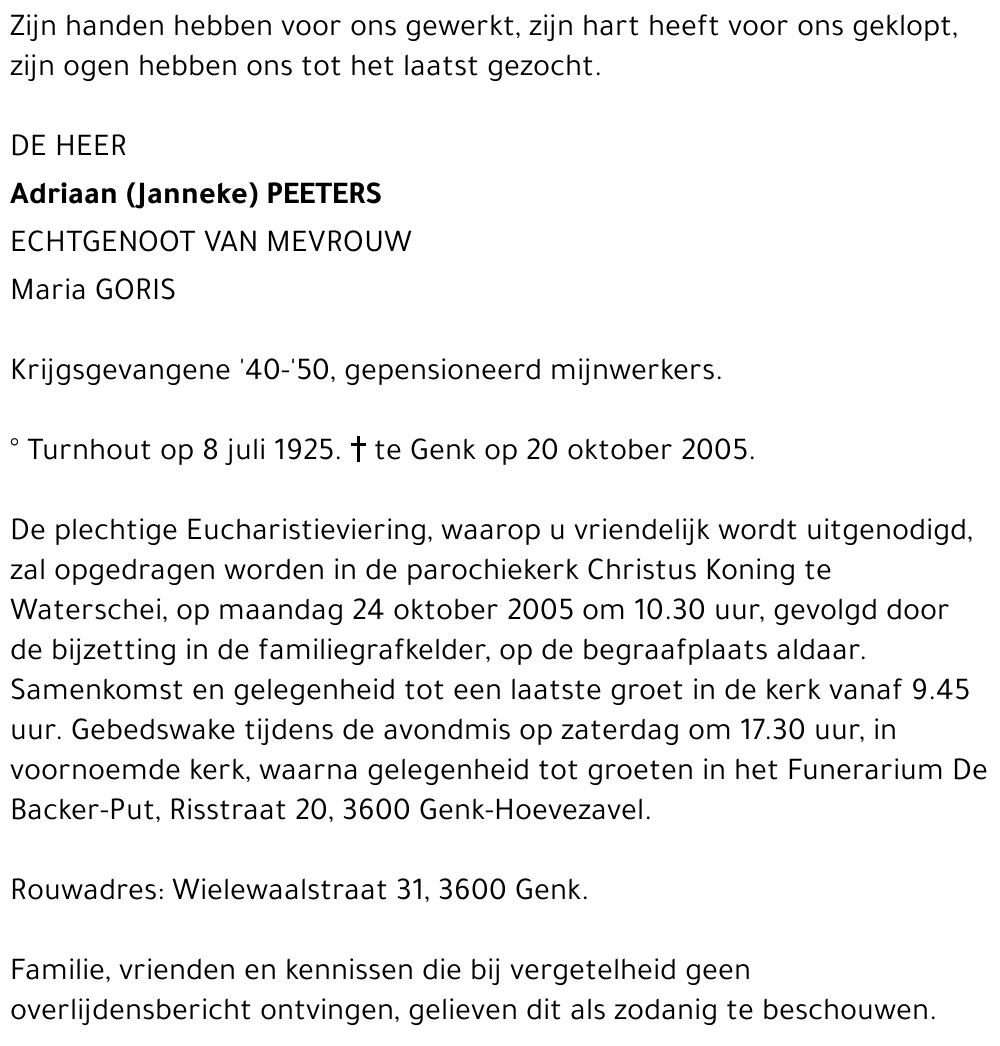 Adriaan Peeters