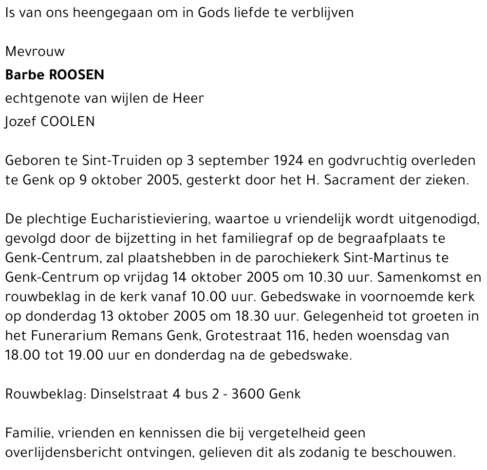 Barbe ROOSEN