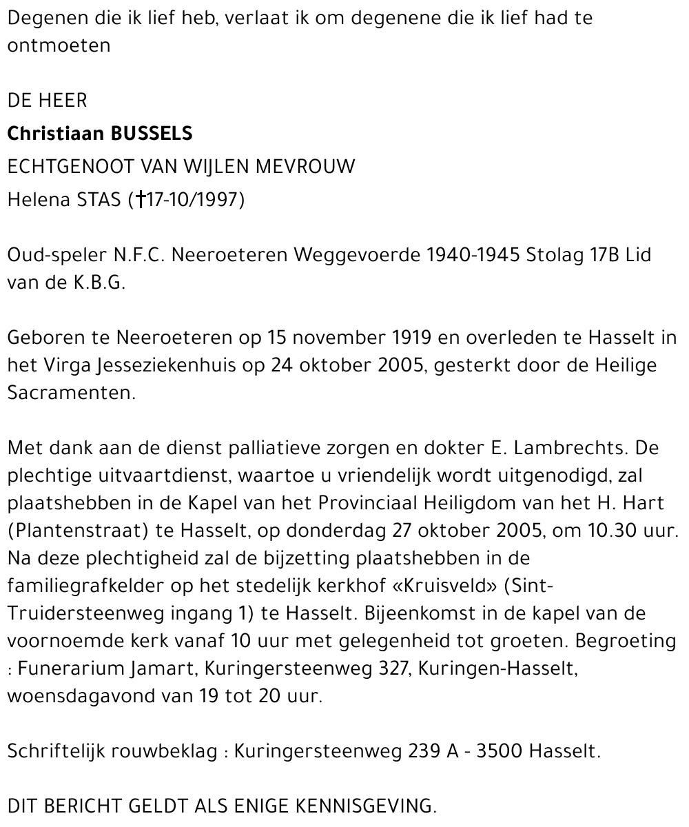Christiaan Bussels
