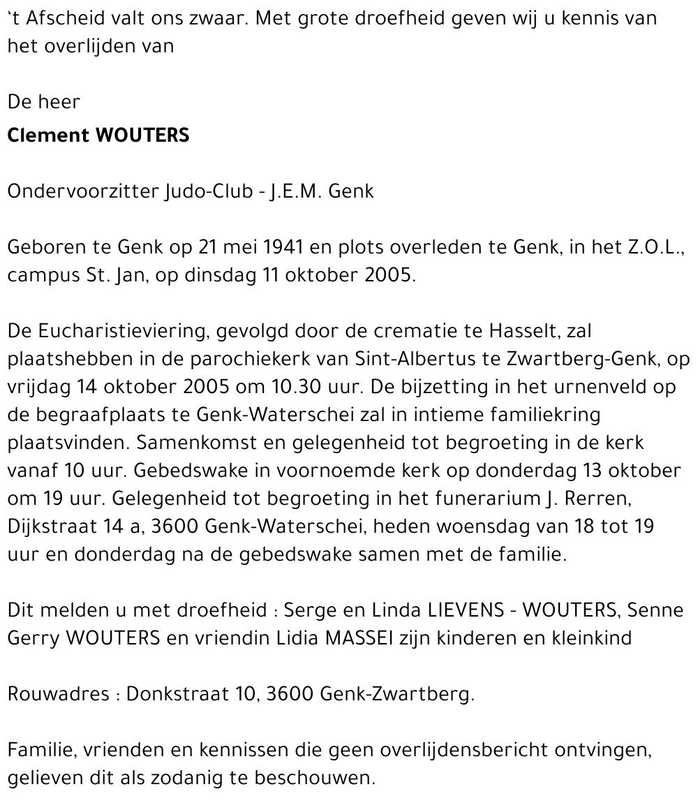 Clement WOUTERS