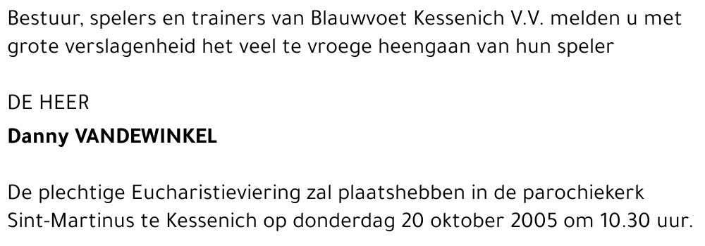 Danny Vandewinkel