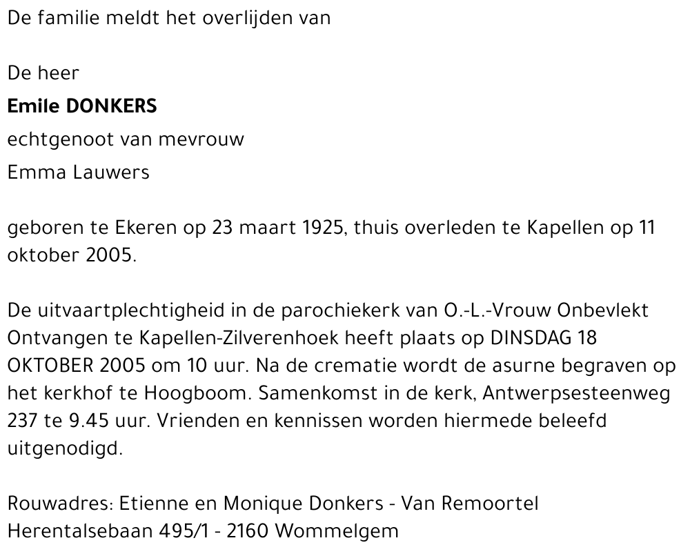 Emile Donkers