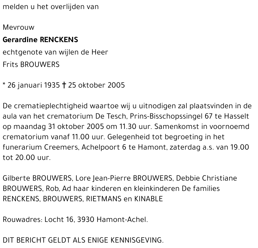 Gerardine Renckens