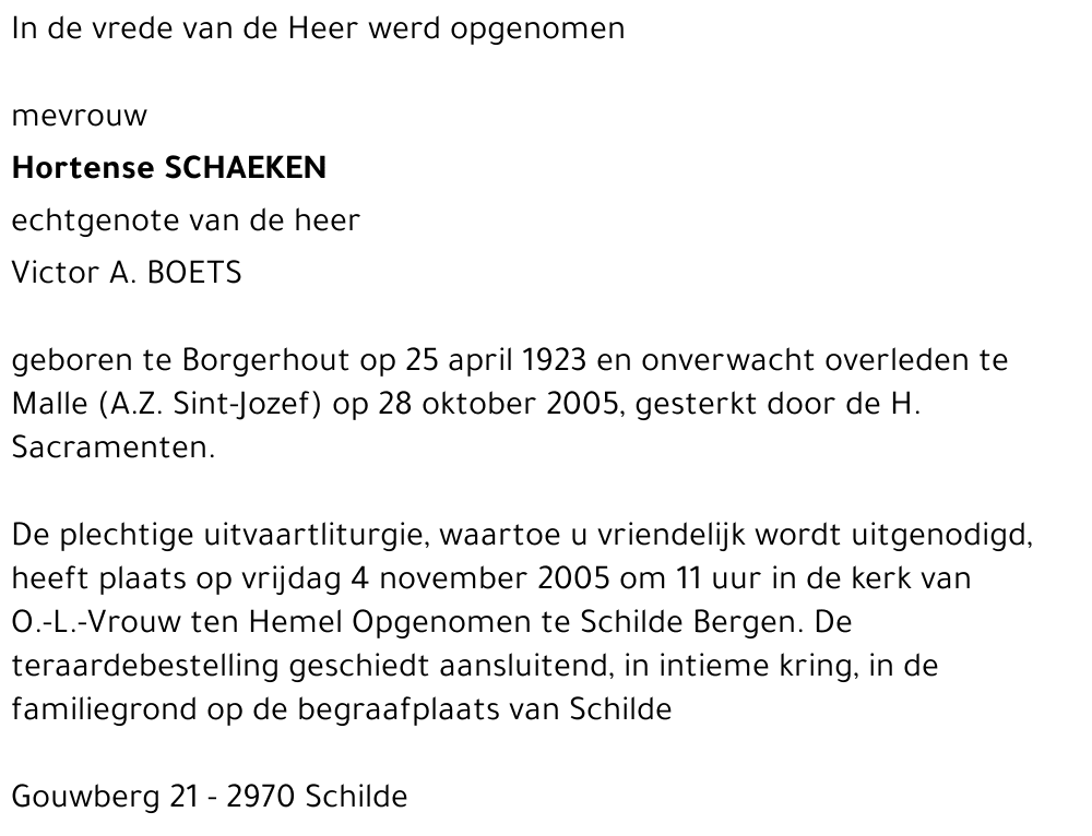 Hortense Schaeken