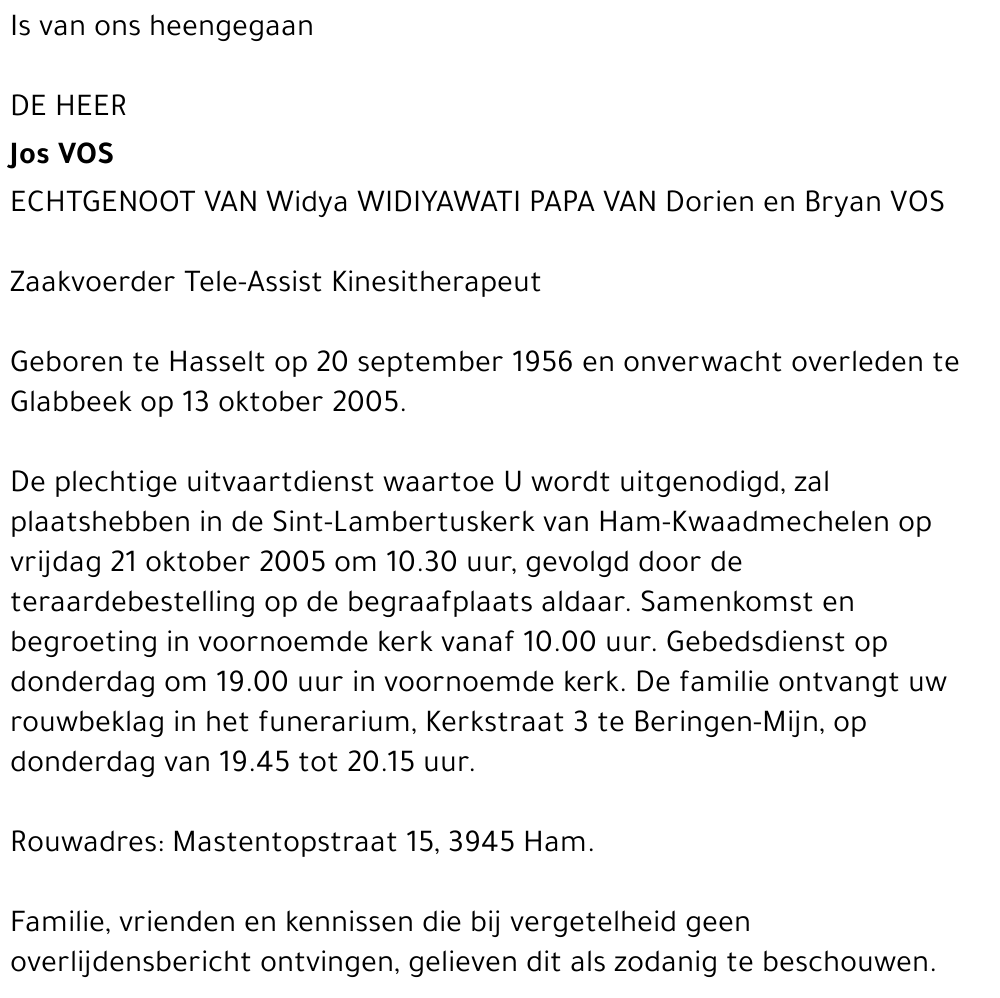 Jos Vos