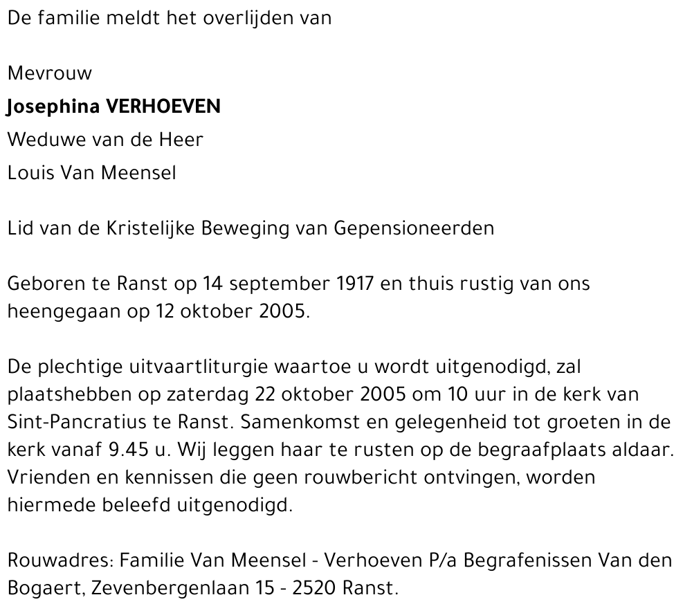 Josephina Verhoeven