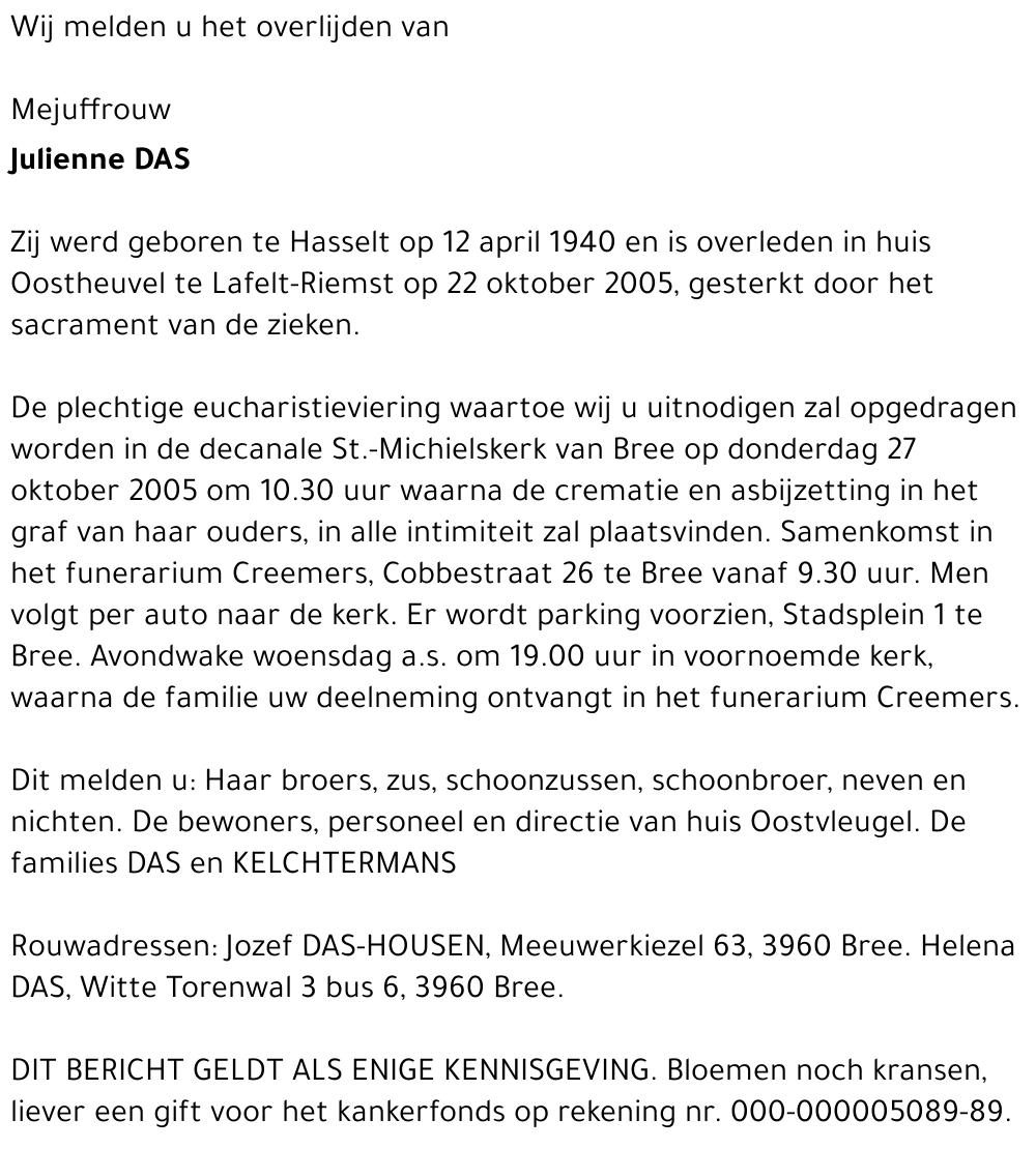 Julienne Das