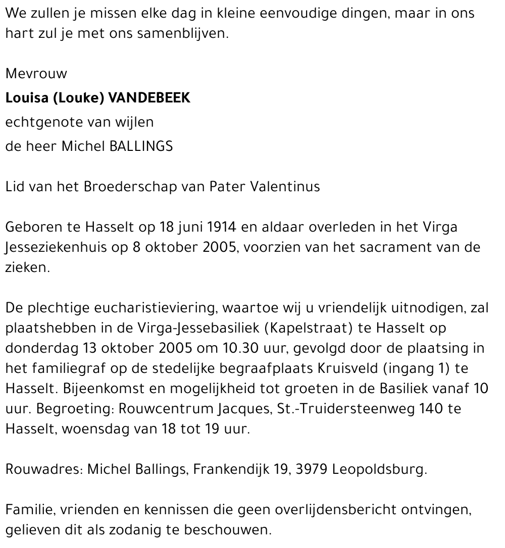 Louisa  - Louke Vandebeek