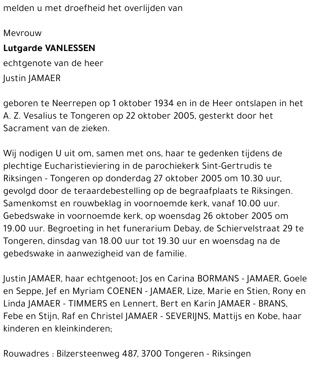Lutgarde Vanlessen