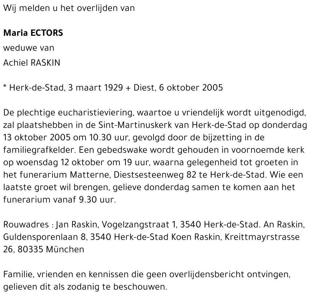 Maria Ectors
