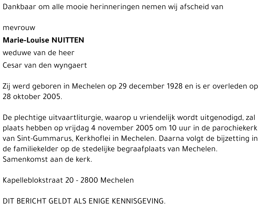 Marie-Louise Nuitten