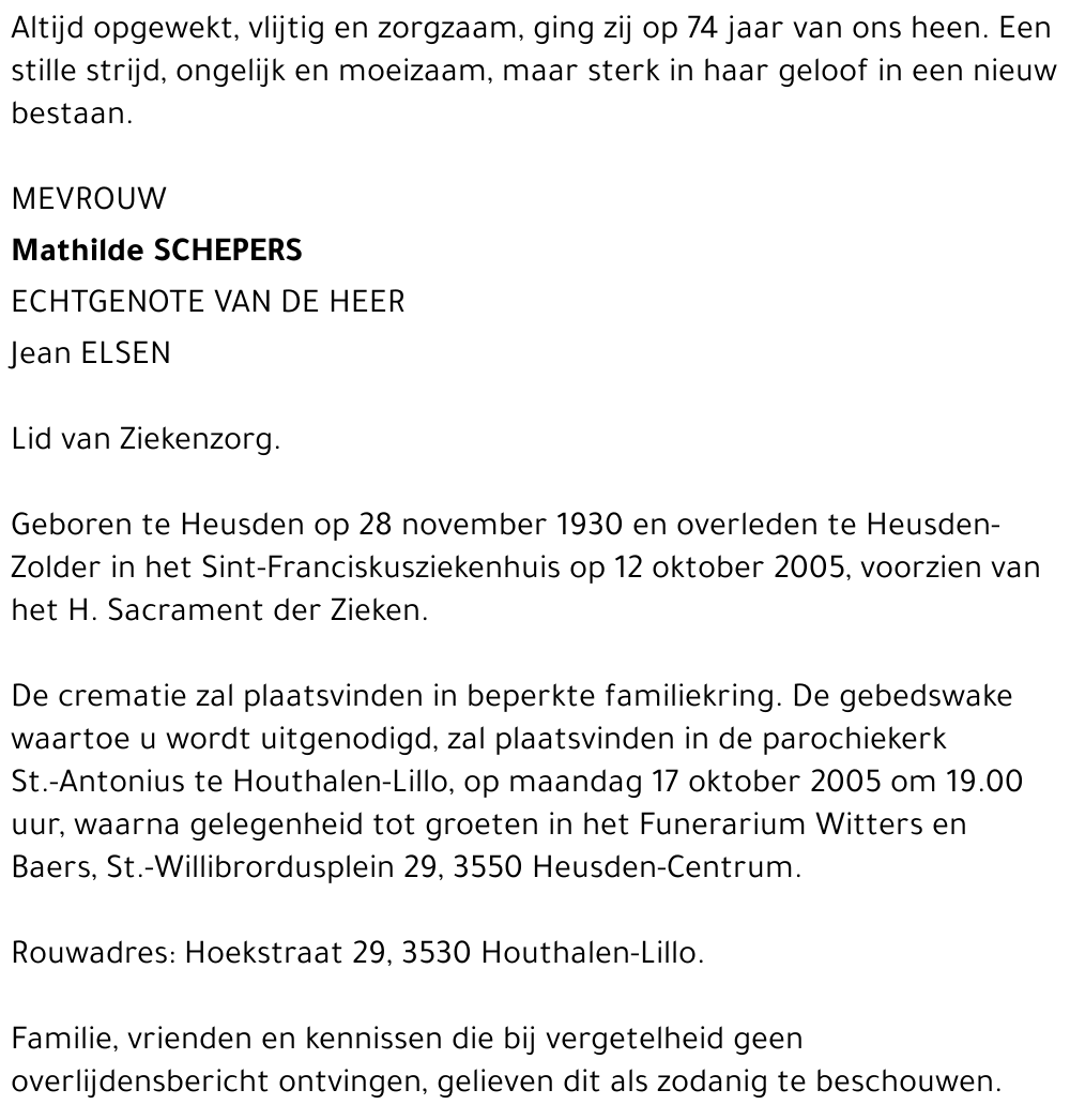 Mathilde Schepers