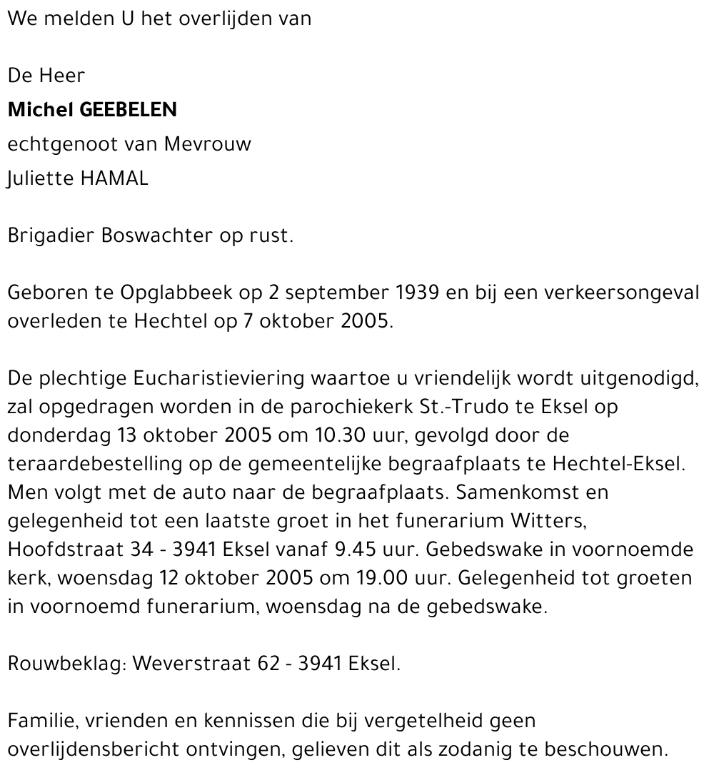 Michel GEEBELEN