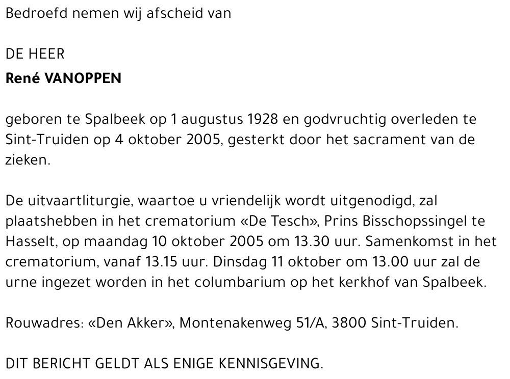 René Vanoppen