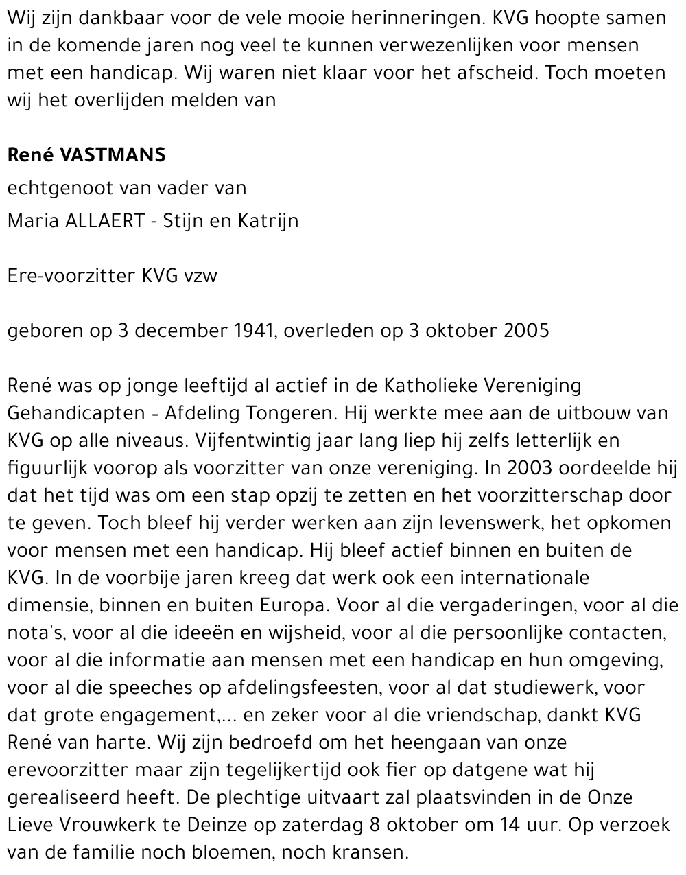 RENE VASTMANS