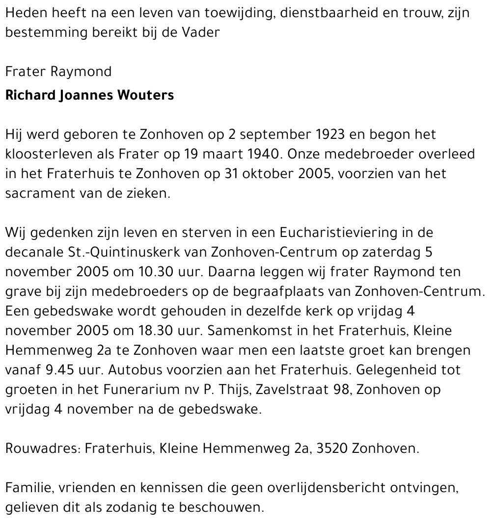 Richard Joannes Wouters