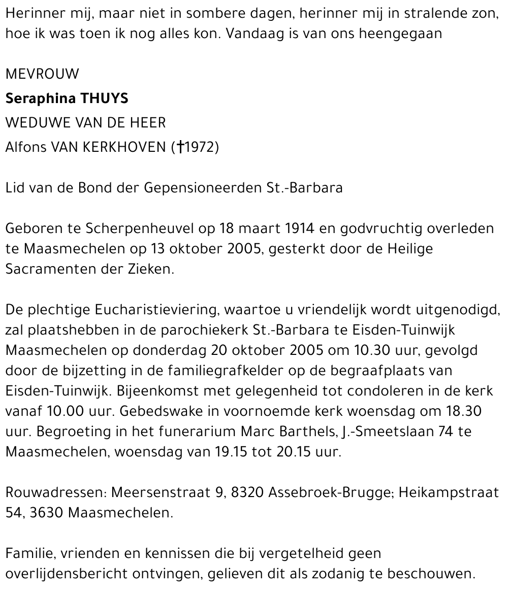 Seraphina Thuys
