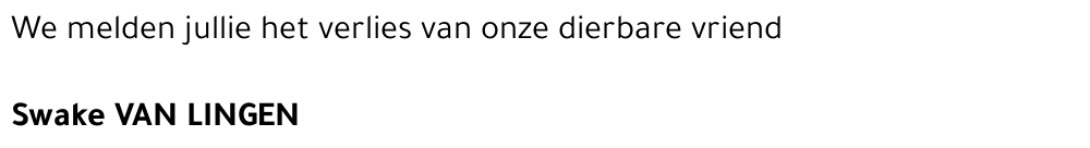 Swake Van Lingen (club)