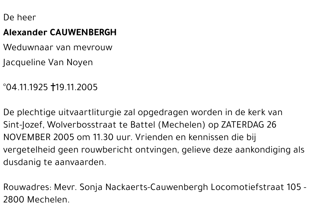 Alexander Cauwenbergh