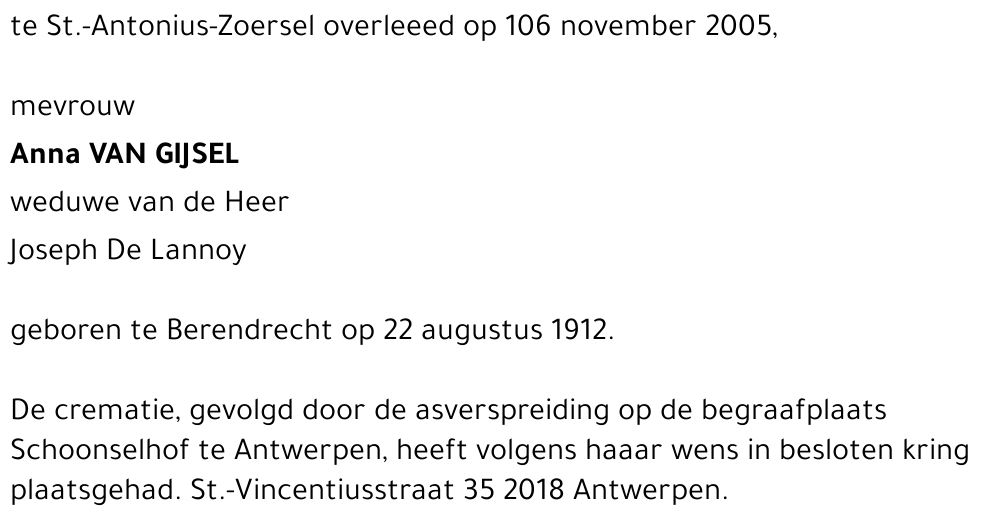 Anna Van Gijsel
