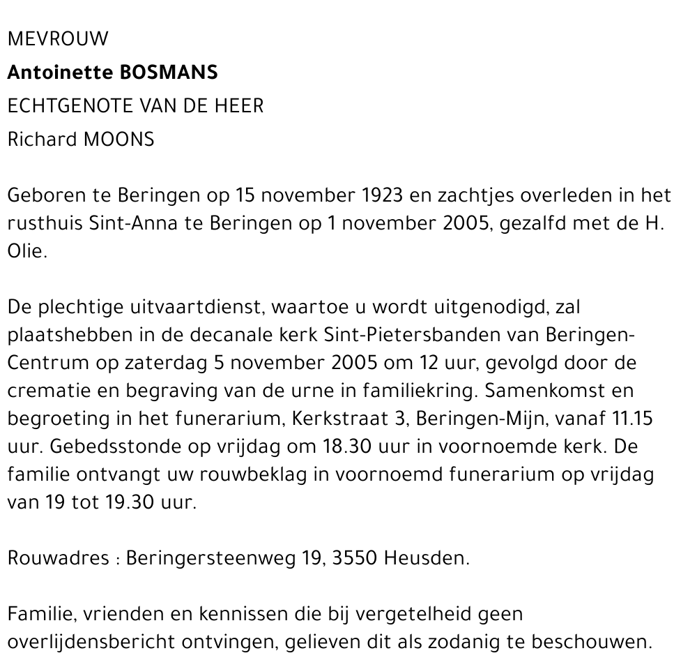 Antoinette Bosmans