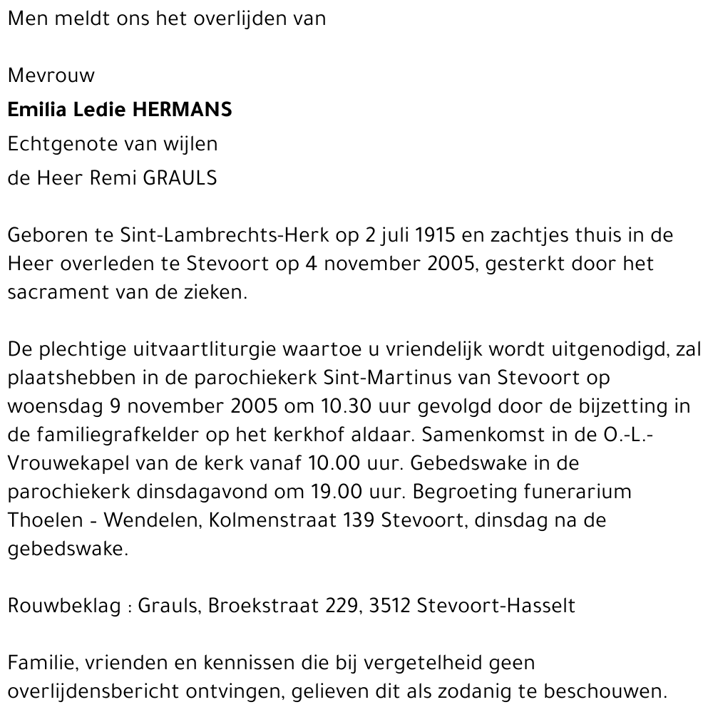 Emilia Ledie Hermans