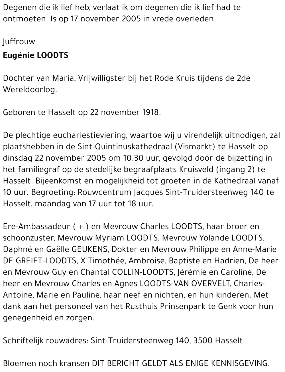 Eugénie Loodts