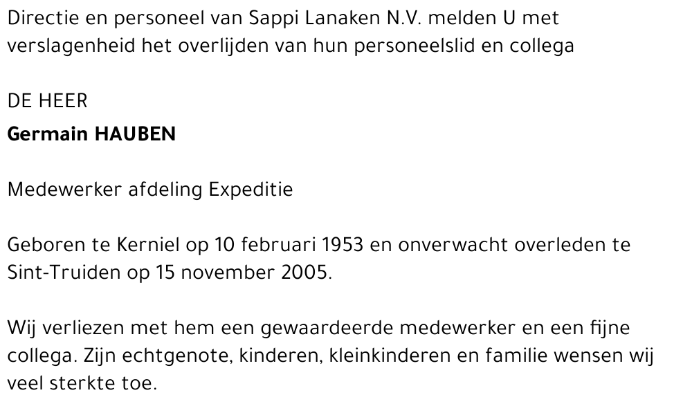 Germain Hauben (bedrijf)