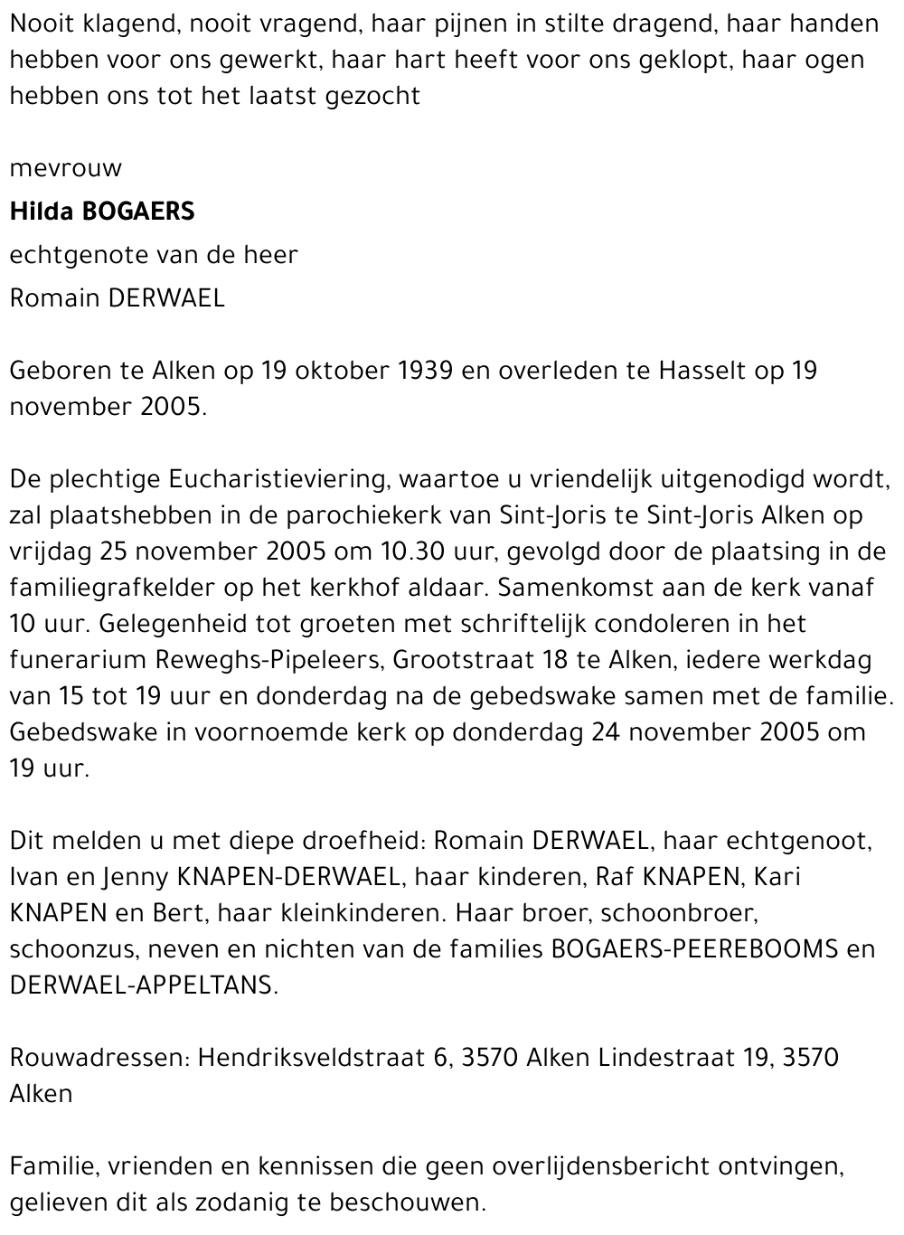 Hilda Bogaers