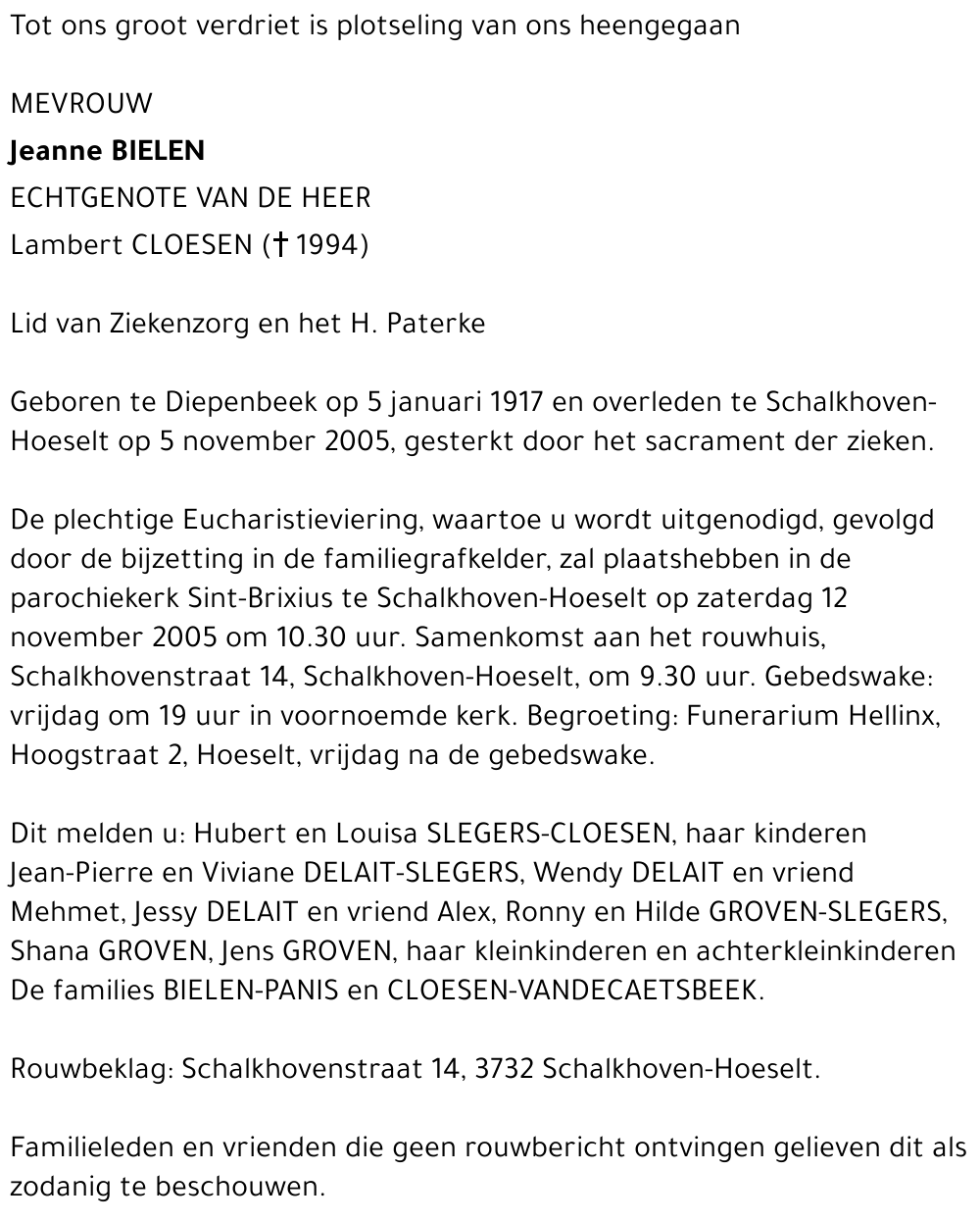 Jeanne Bielen