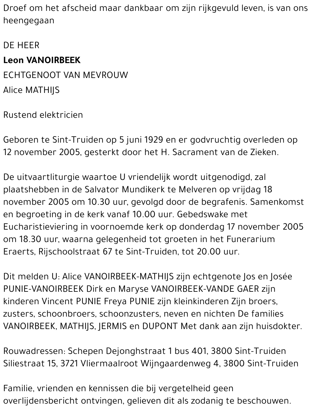 Leon Vanoirbeek