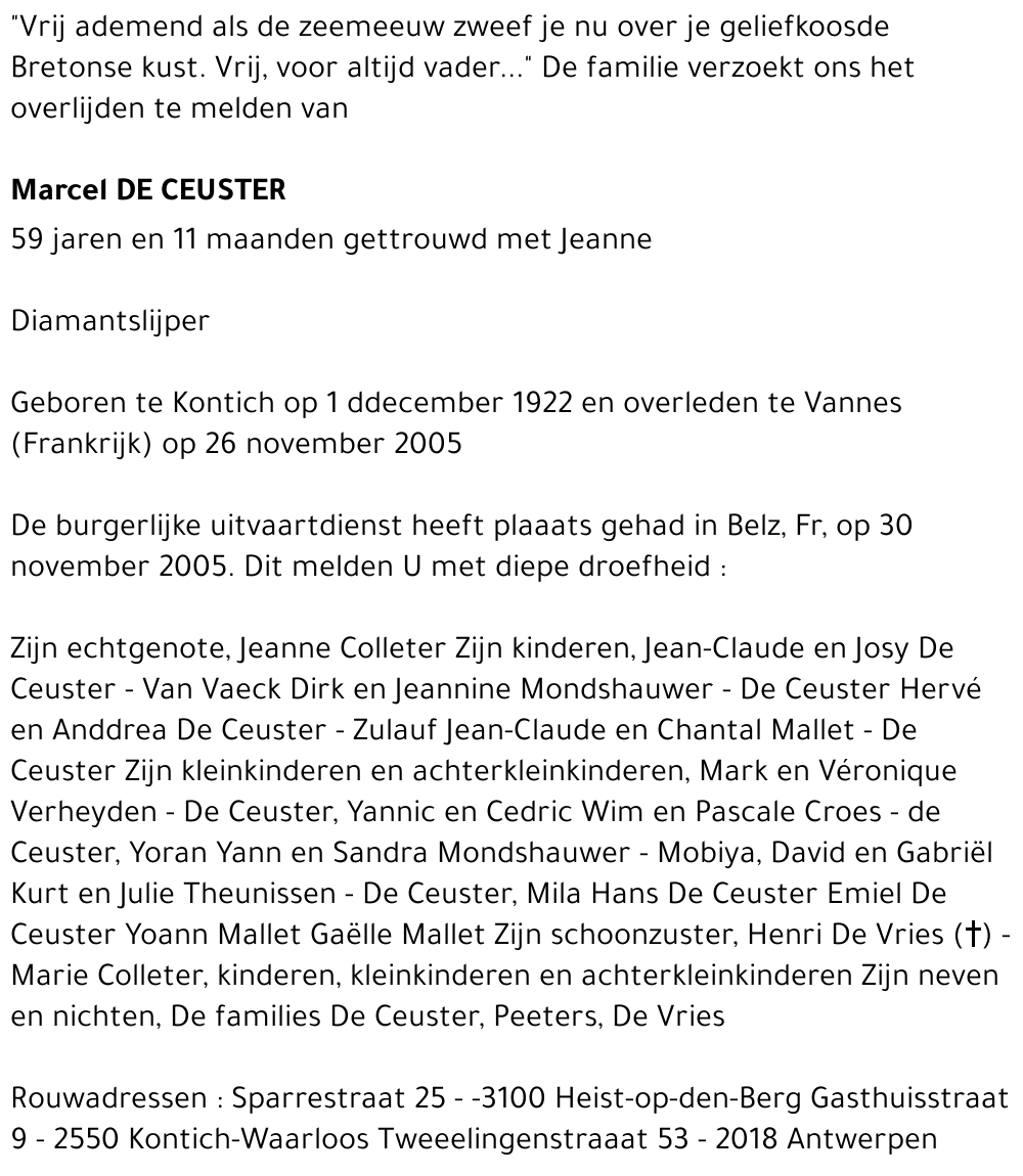 Marcel De Ceuster