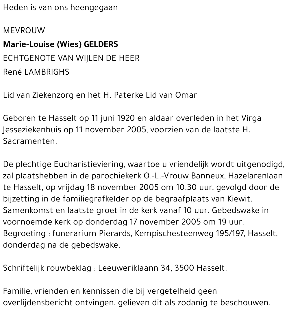 Marie-Louise Gelders