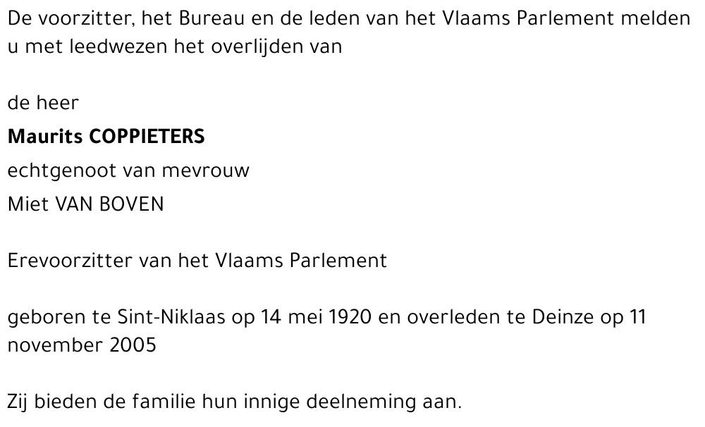 Maurits Coppieters