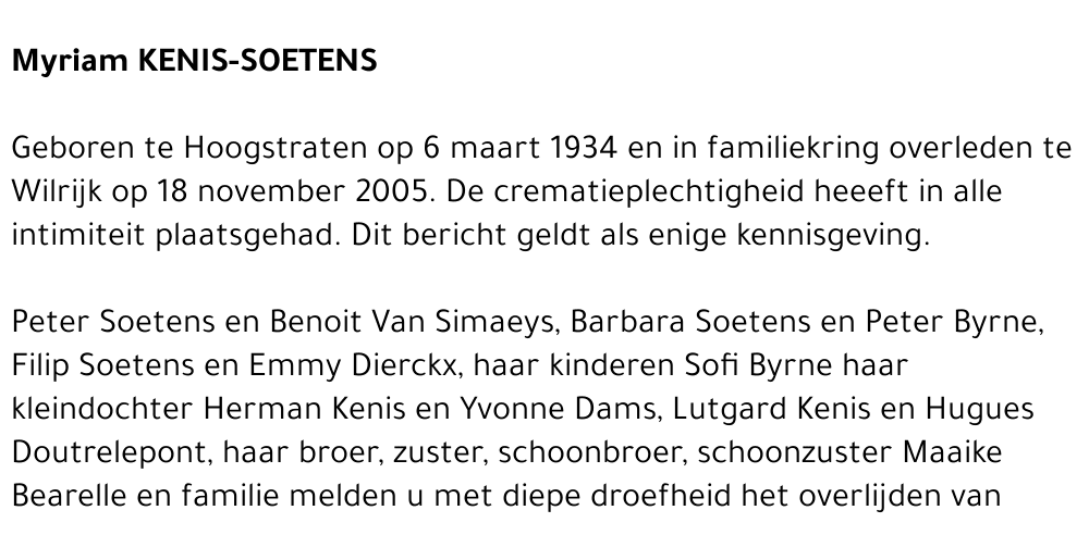 Myriam Kenis-Soetens