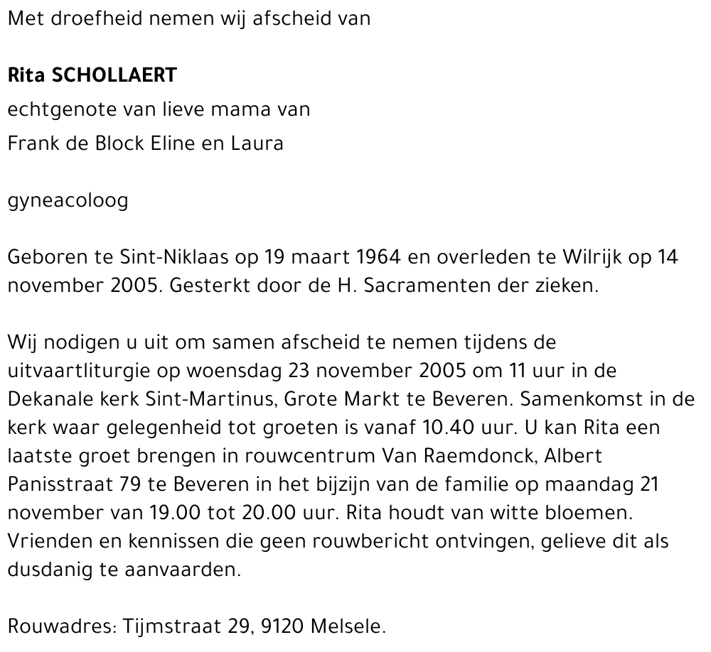 Rita Schollaert