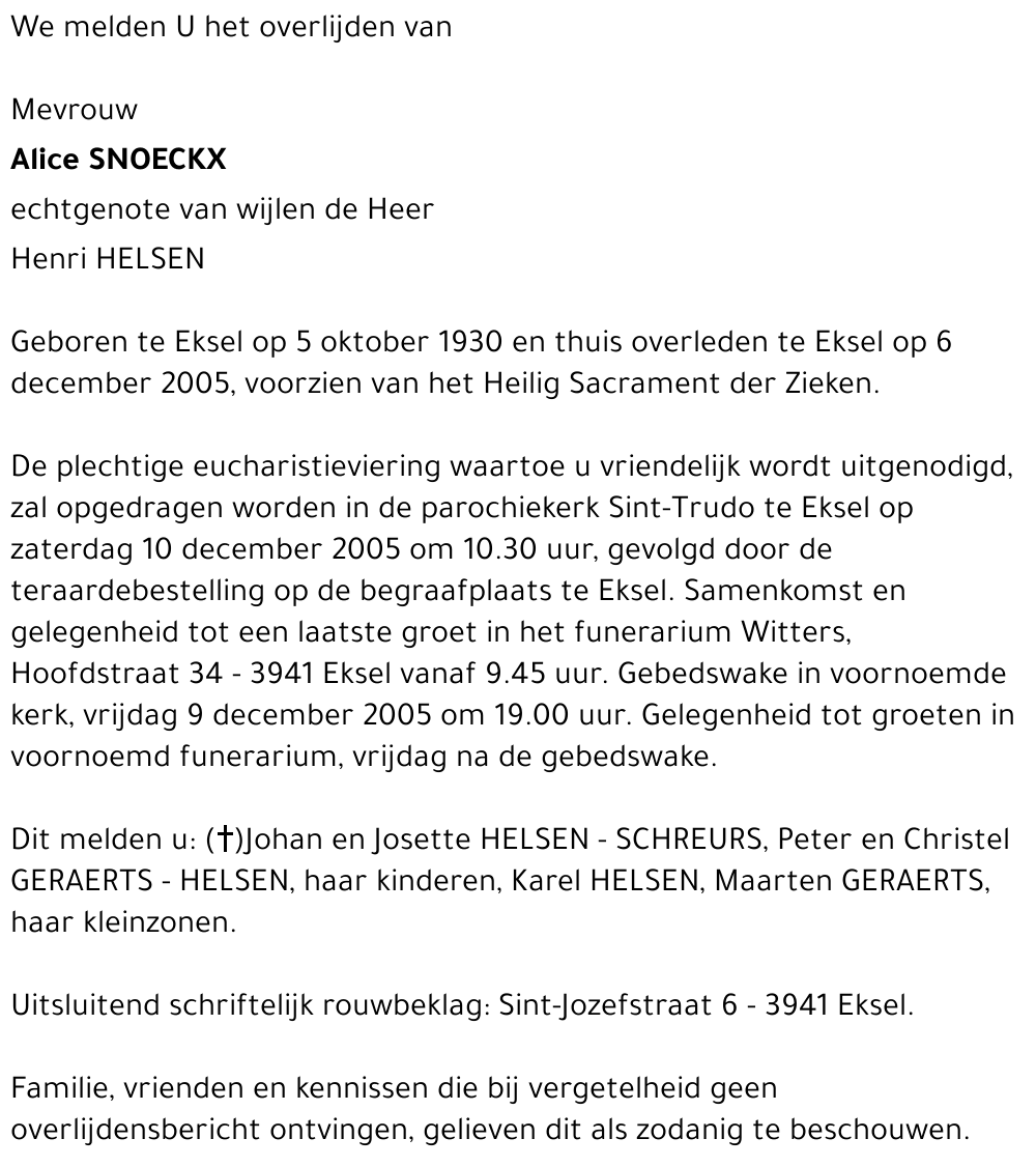 Alice SNOECKX