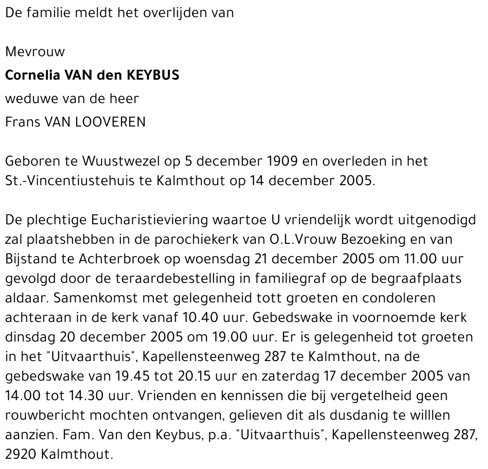 Cornelia Van den Keybus