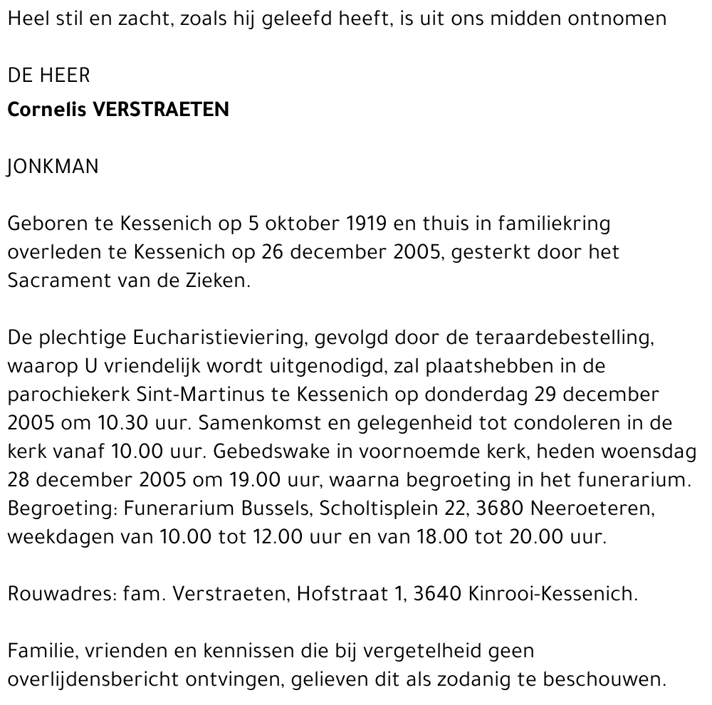 Cornelis Verstraeten